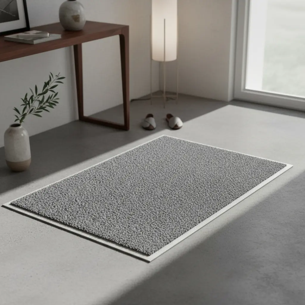 FELPUDO PVC PLAIN MAT 40X60CM GRIS