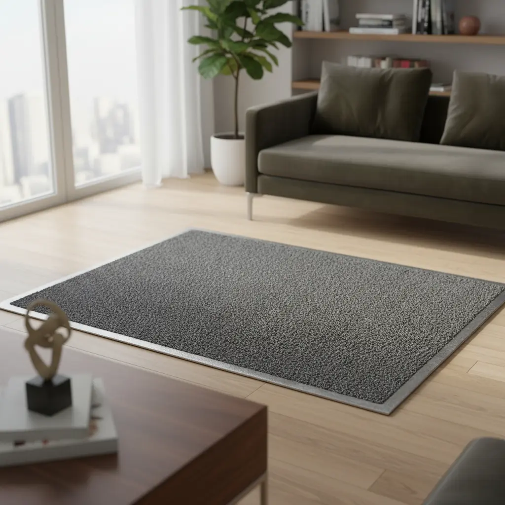 FELPUDO PVC PLAIN MAT 40X60CM NEGRO