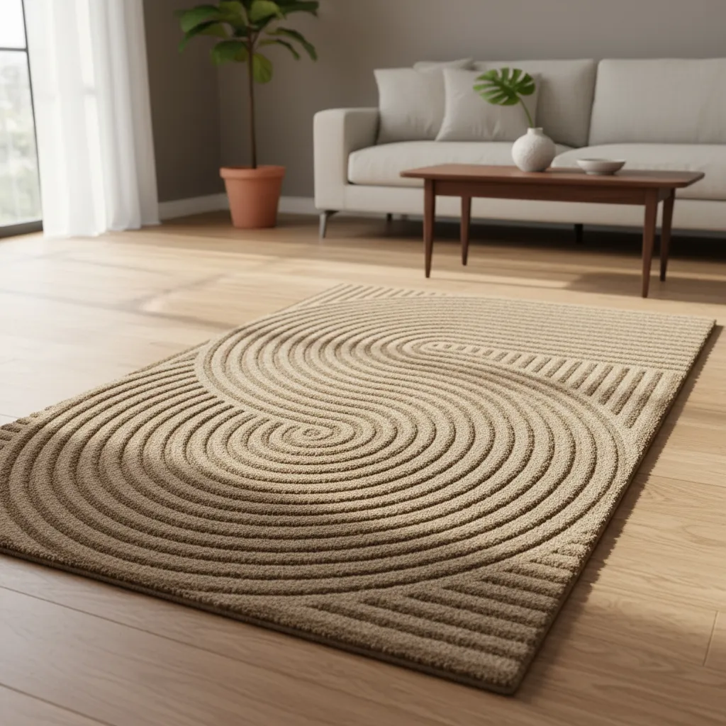 FELPUDO POLYESTER MAT CAFE 60X90CM
